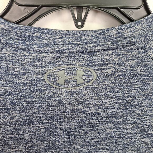 Under Armour Women’s HeatGear Tech Tee Shirt Blue Heather‎ Size L - Picture 5 of 8